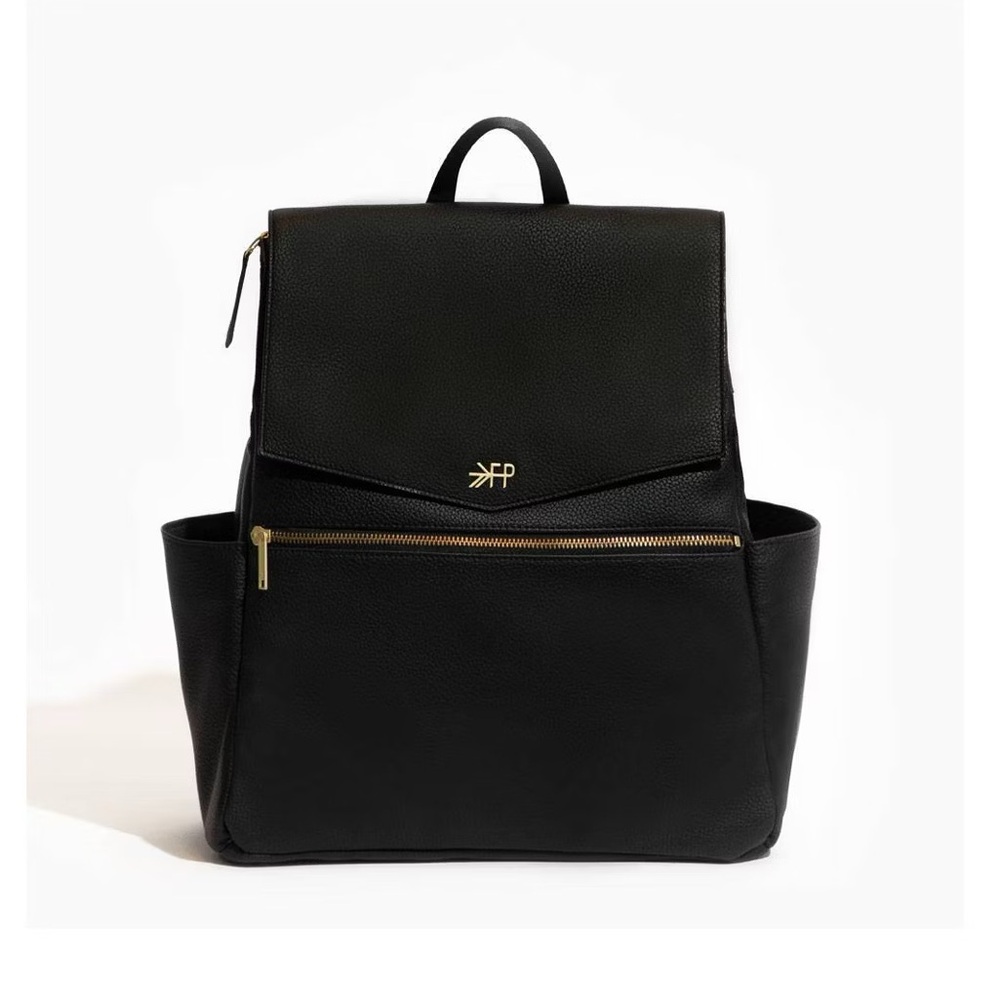 Freshly Picked Ebony Classic Diaper Bag II Vegan Leather